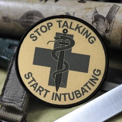 Parche táctico EMS Moral médico de combate con velcro