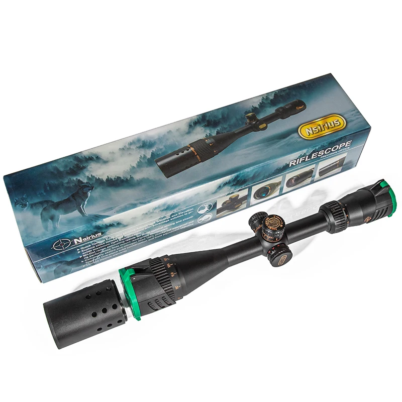 NSIRIUS 4-14X44 AOE alcance óptico iluminado rojo verde Mil Dot caza - imagen 4