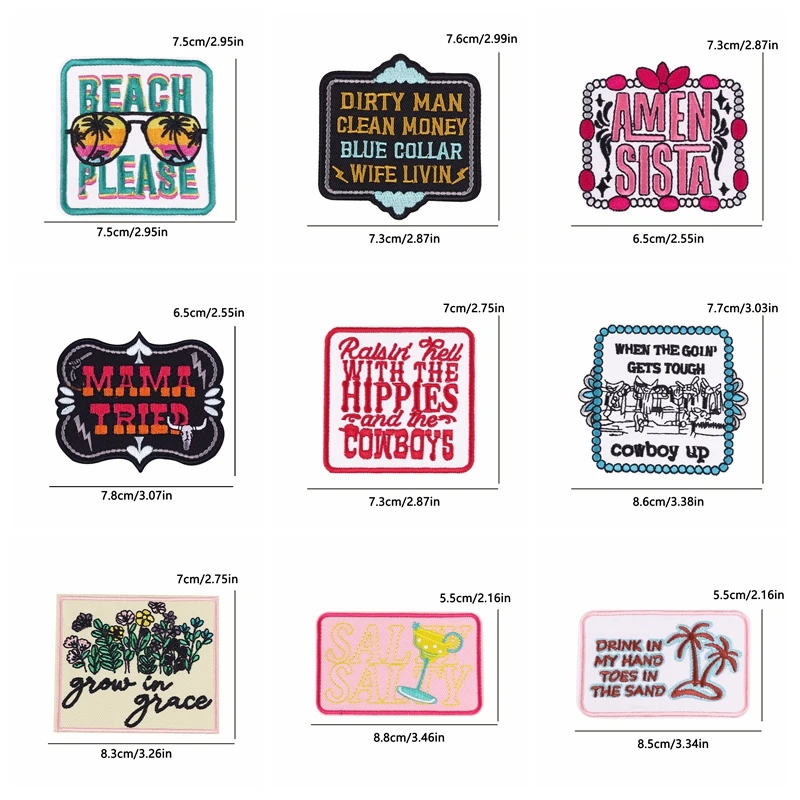 Parche termoadhesivo táctico MAMA con letras rosas para coser - imagen 5