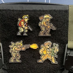 Parche táctico pixel Gunfight Open Fire con velcro