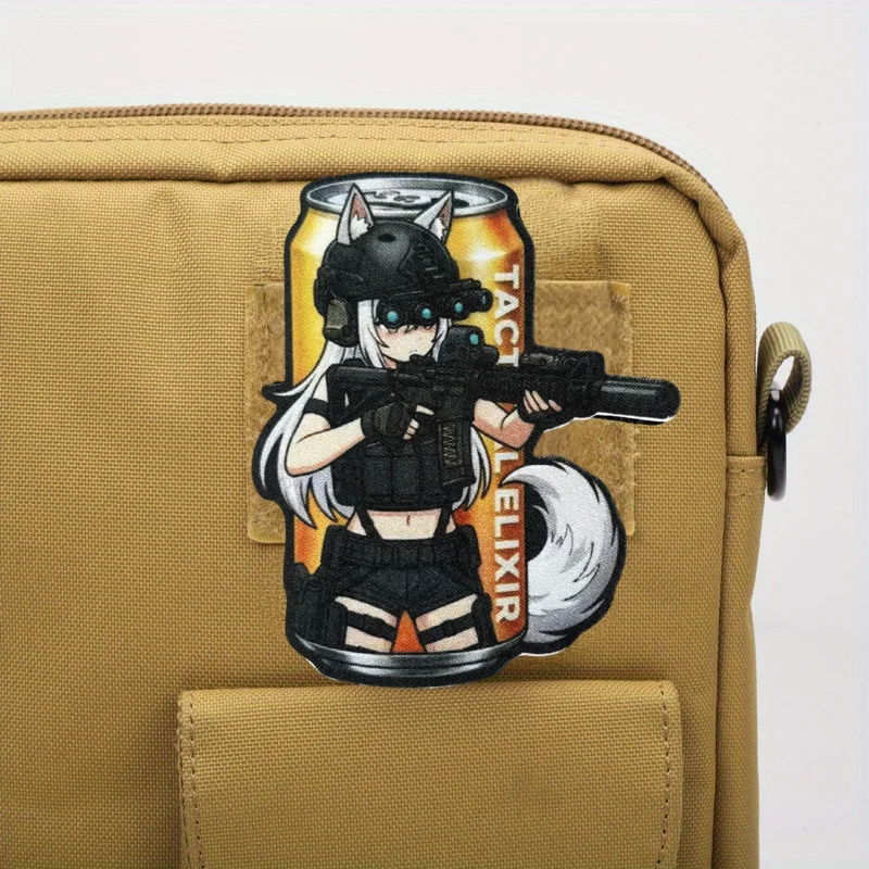 Parche táctico moral Fox anime con velcro para brazalete - imagen 3