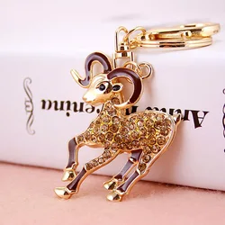 Llavero colgante de cristal y metal con forma de animal – Regalo original