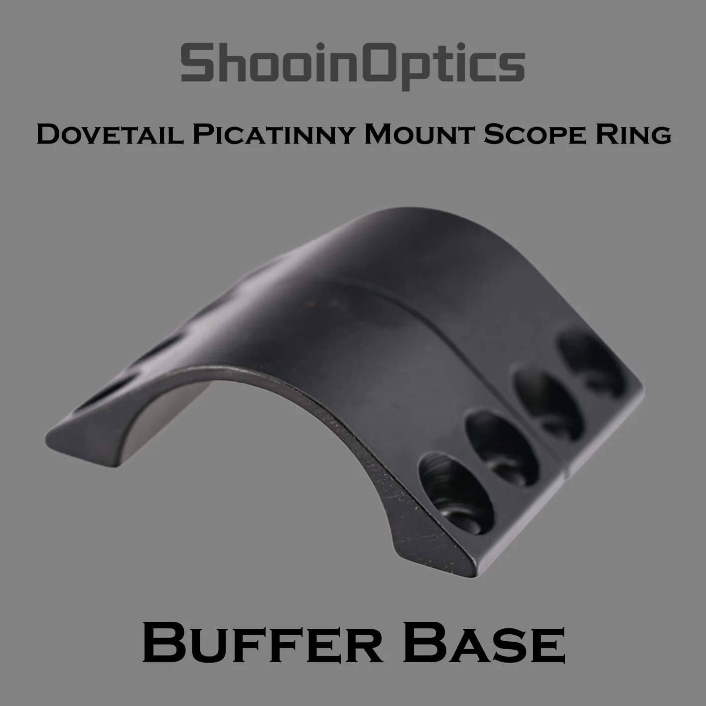 Shooin Optics Montura para mira Picatinny con anillos antichoque - imagen 5