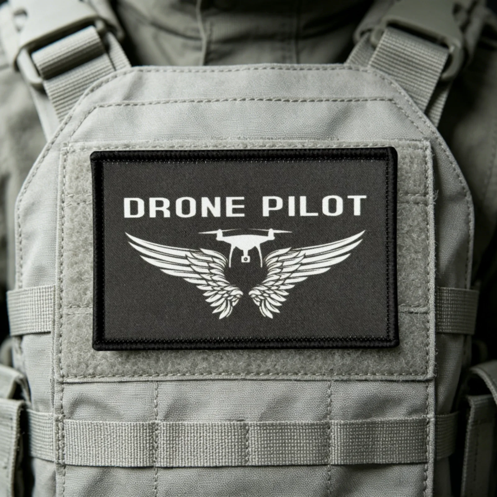 Parche táctico de piloto de dron con cierre de velcro - imagen 5