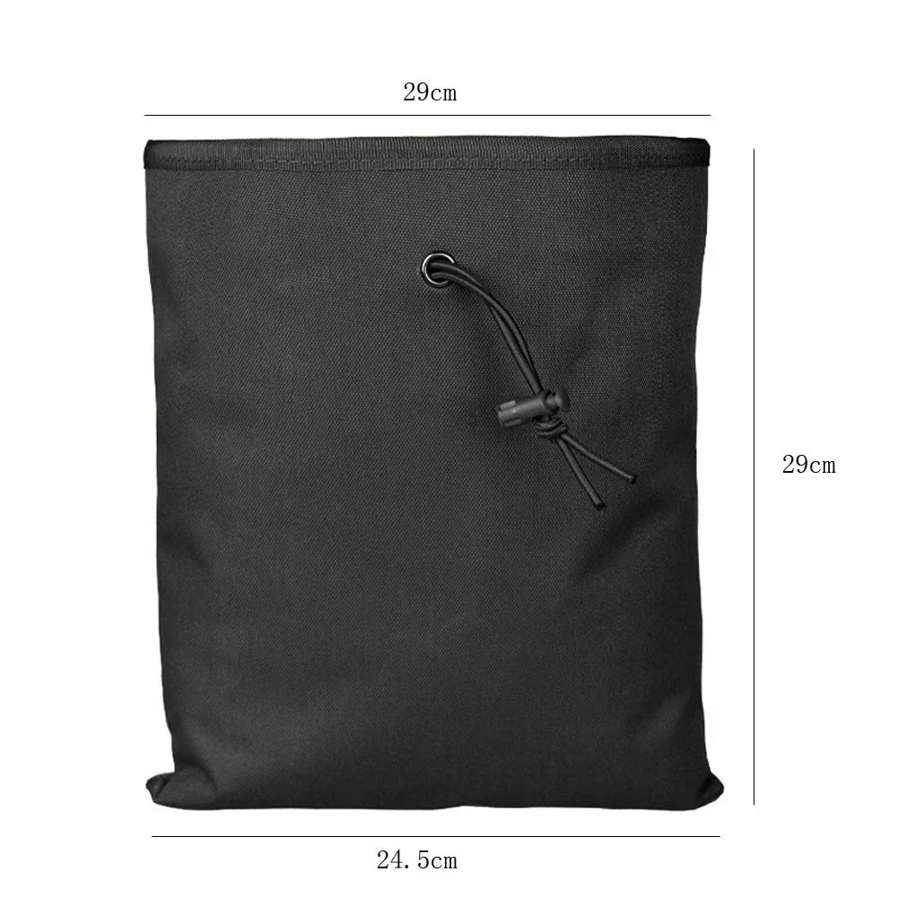 Bolsa MOLLE vista frontal mostrando correa ajustable