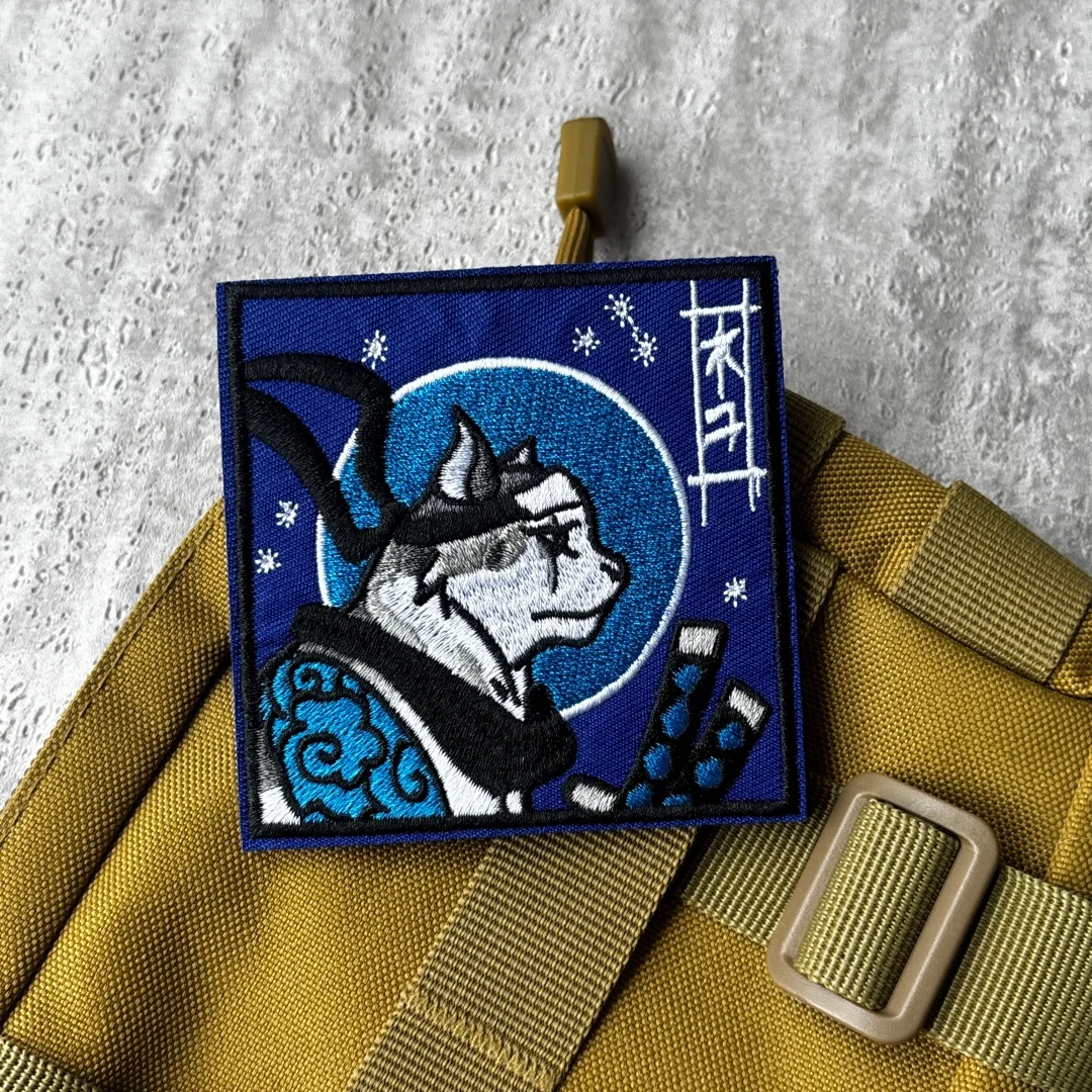Parche táctico samurái ninja bordado para ropa y mochilas - imagen 4