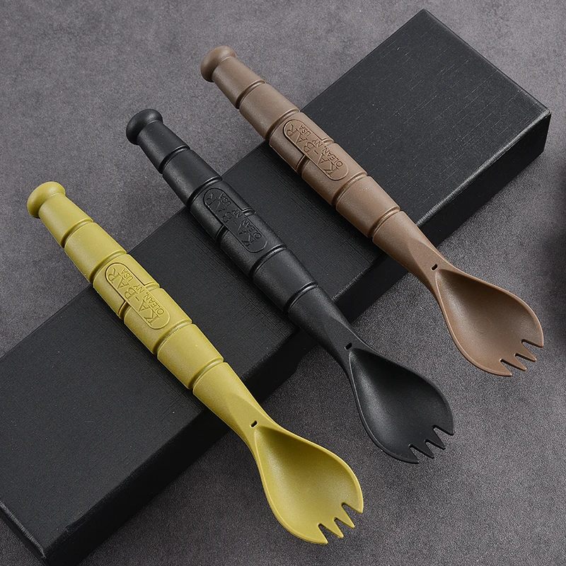 Tenedor y cuchara tácticos EDM Mini – Acero para supervivencia y outdoor - imagen 4