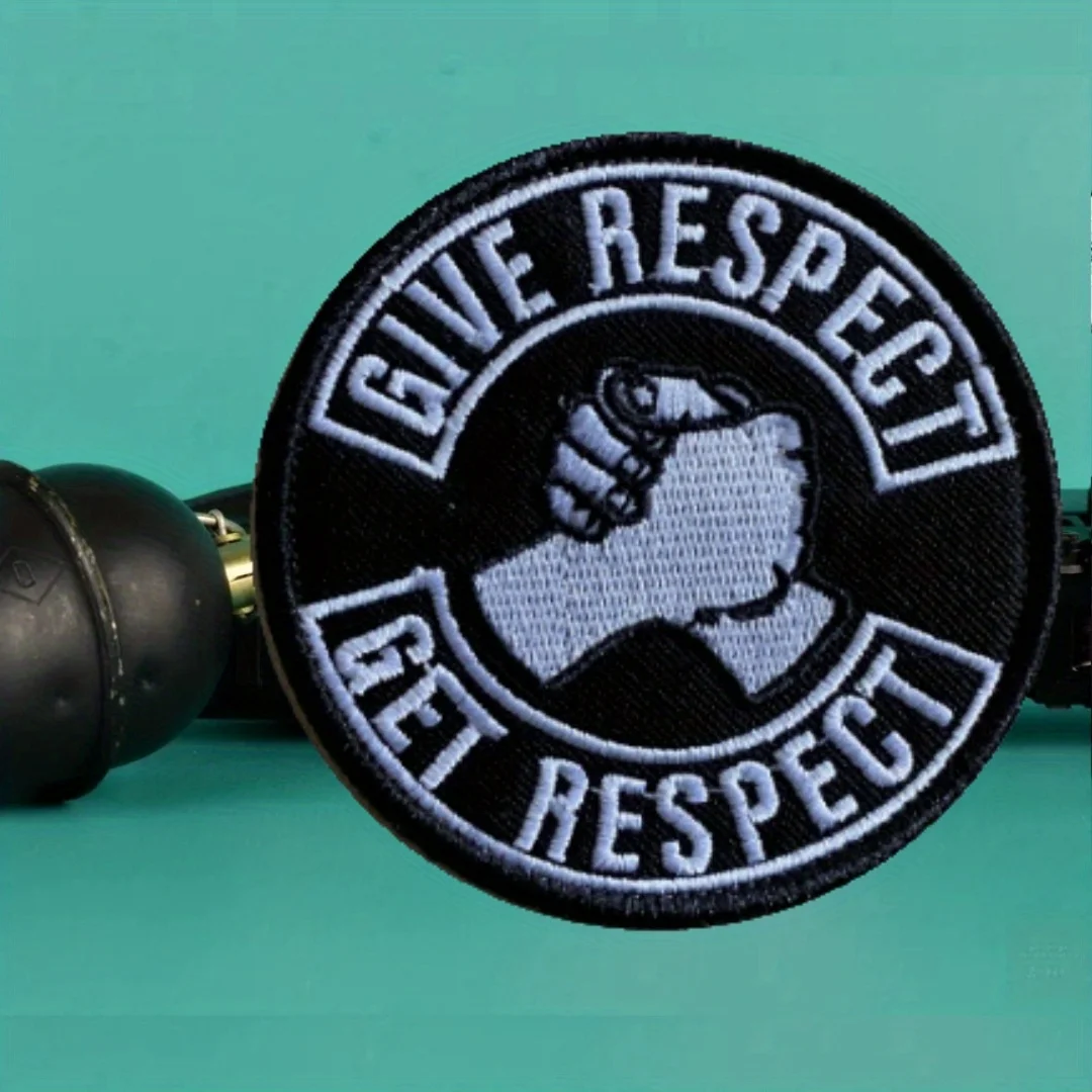 Parche táctico Morale Dar Respect – Bordado con velcro para uniforme - imagen 3