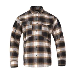 Emersongear Camiseta táctica de franela azul ergonómica