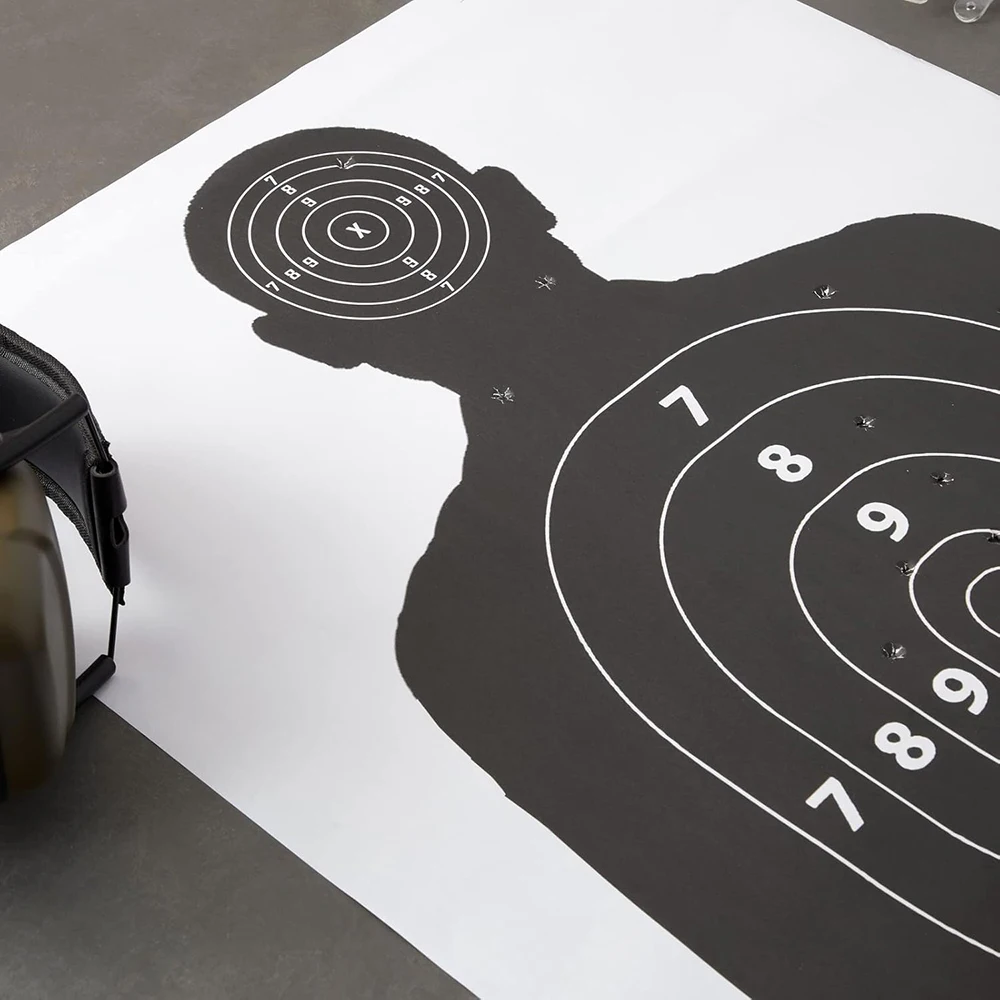 Dianas de papel para tiro al blanco, estilo silueta, airsoft campo