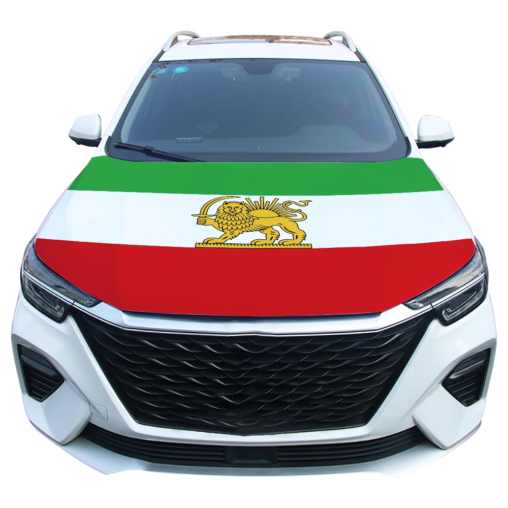 Funda para capó coche bandera de Irán León y el Sol - imagen 5
