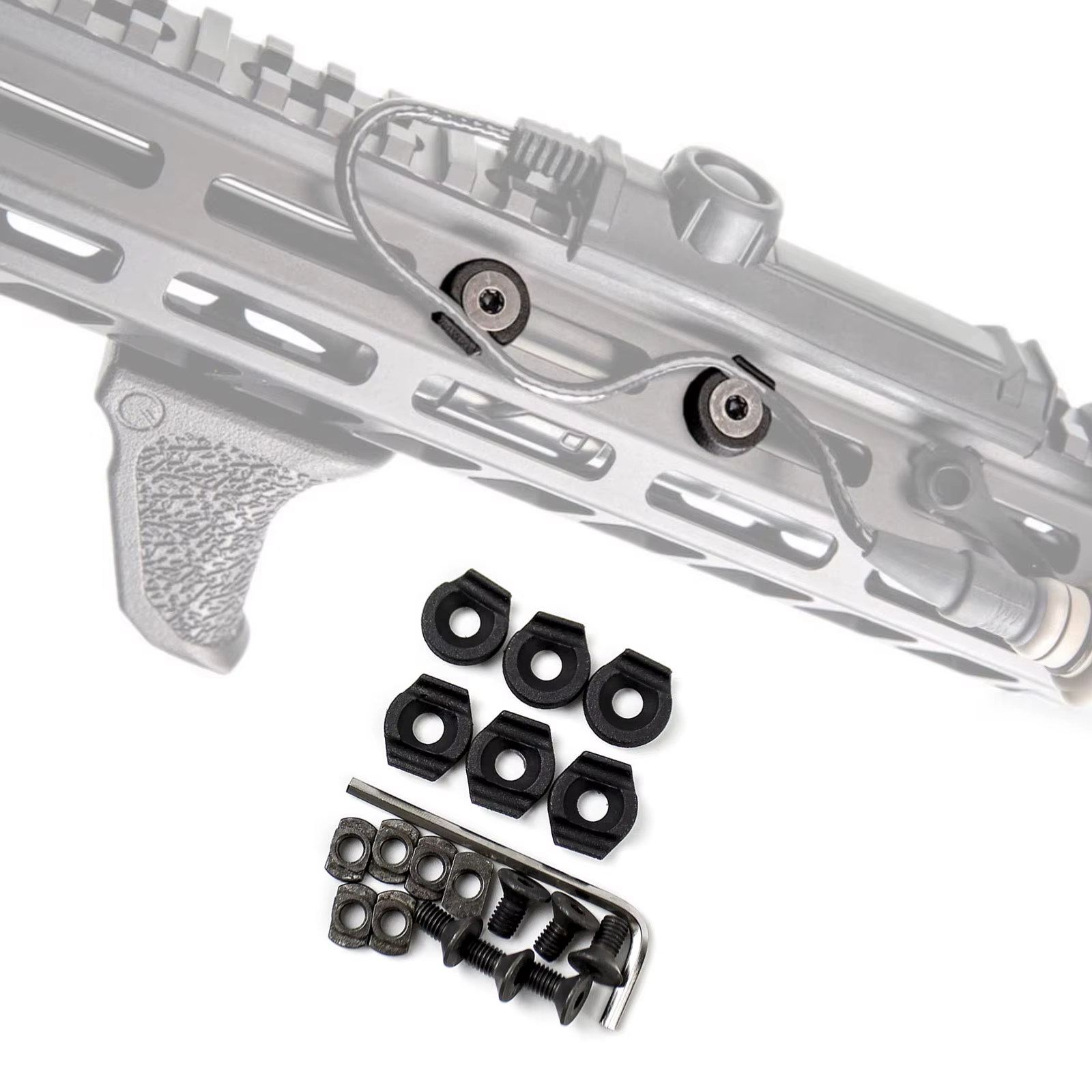 SOTAC-GEAR Guía de cables MLOK Picatinny – Nylon metálico - imagen 2