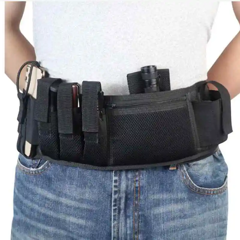 Funda táctica de porte oculto fajín ventral con bolsillos - imagen 2