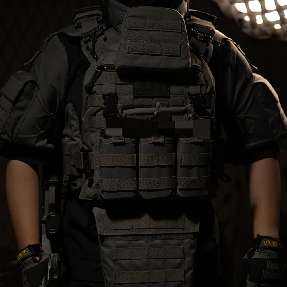 Chaleco Táctico MOLLE con Protección de Cuello – Airsoft y Caza - imagen 2