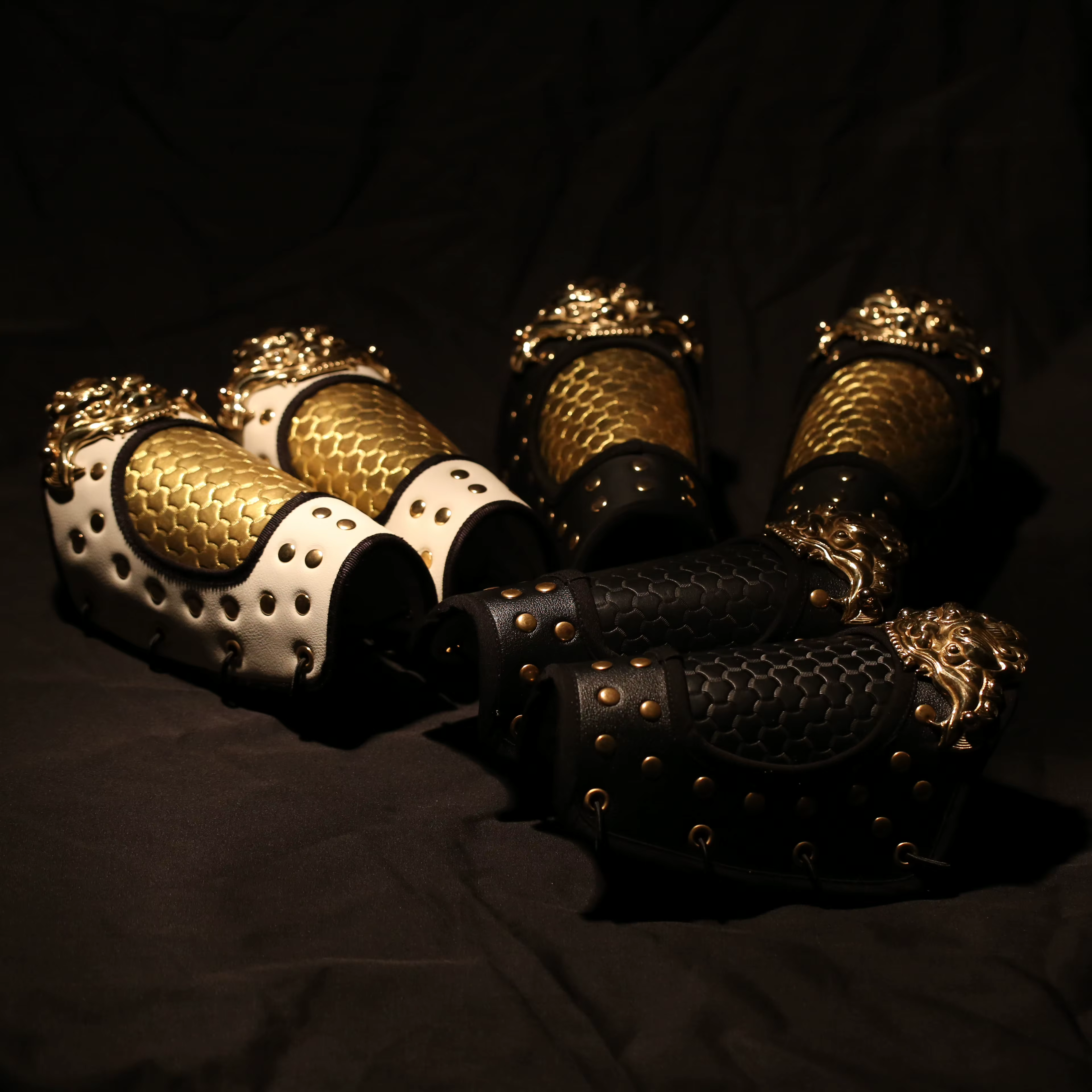 Protector de muñeca cuero con armadura cobre artesanal