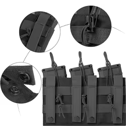 Portacargadores triple rifle 5,56mm – Bolsillo MOLLE táctico ripstop