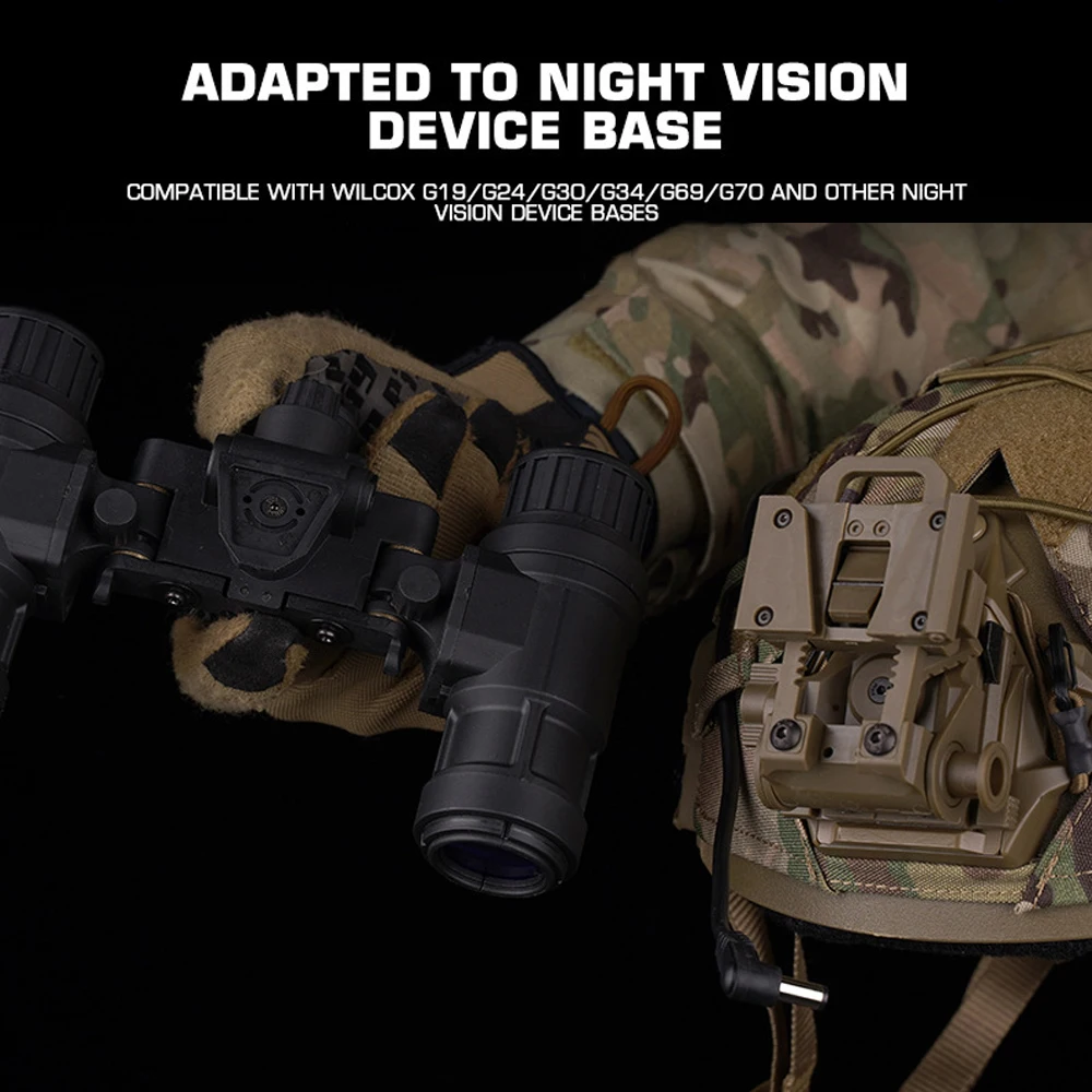 AN/PVS-31 Casco táctico NVG soporte ajustable visión nocturna - imagen 2