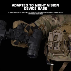 AN/PVS-31 Casco táctico NVG soporte ajustable visión nocturna