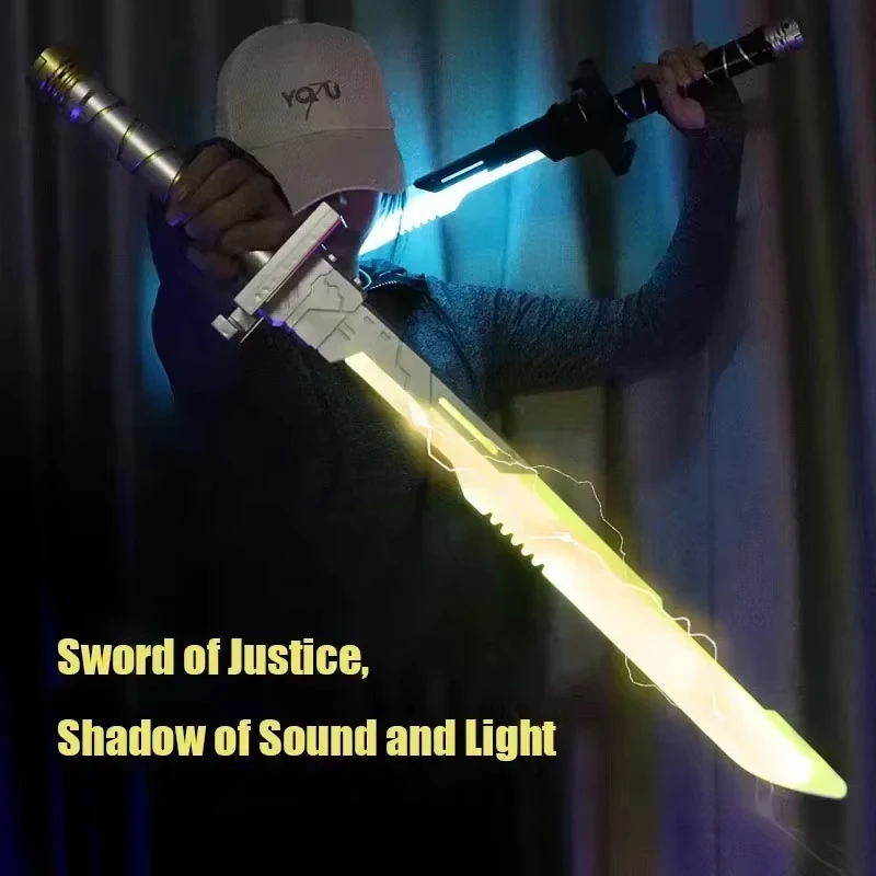 Espada láser Cyberpunk 71cm iluminada – Cosplay para niños - imagen 5