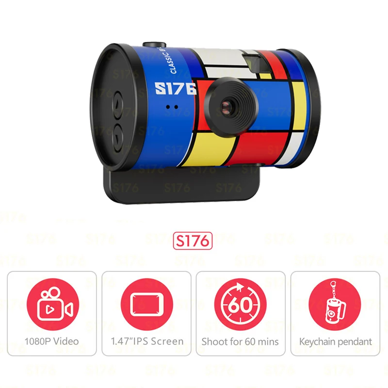 Cámara corporal S176 Full HD 1080p para exteriores y viajes - imagen 5