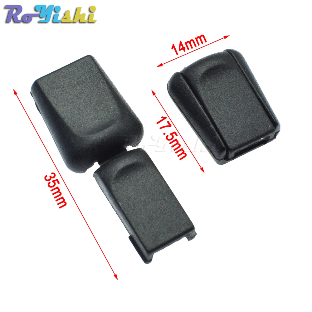 Tirador de cremallera RoYishi negro vistazo frontal