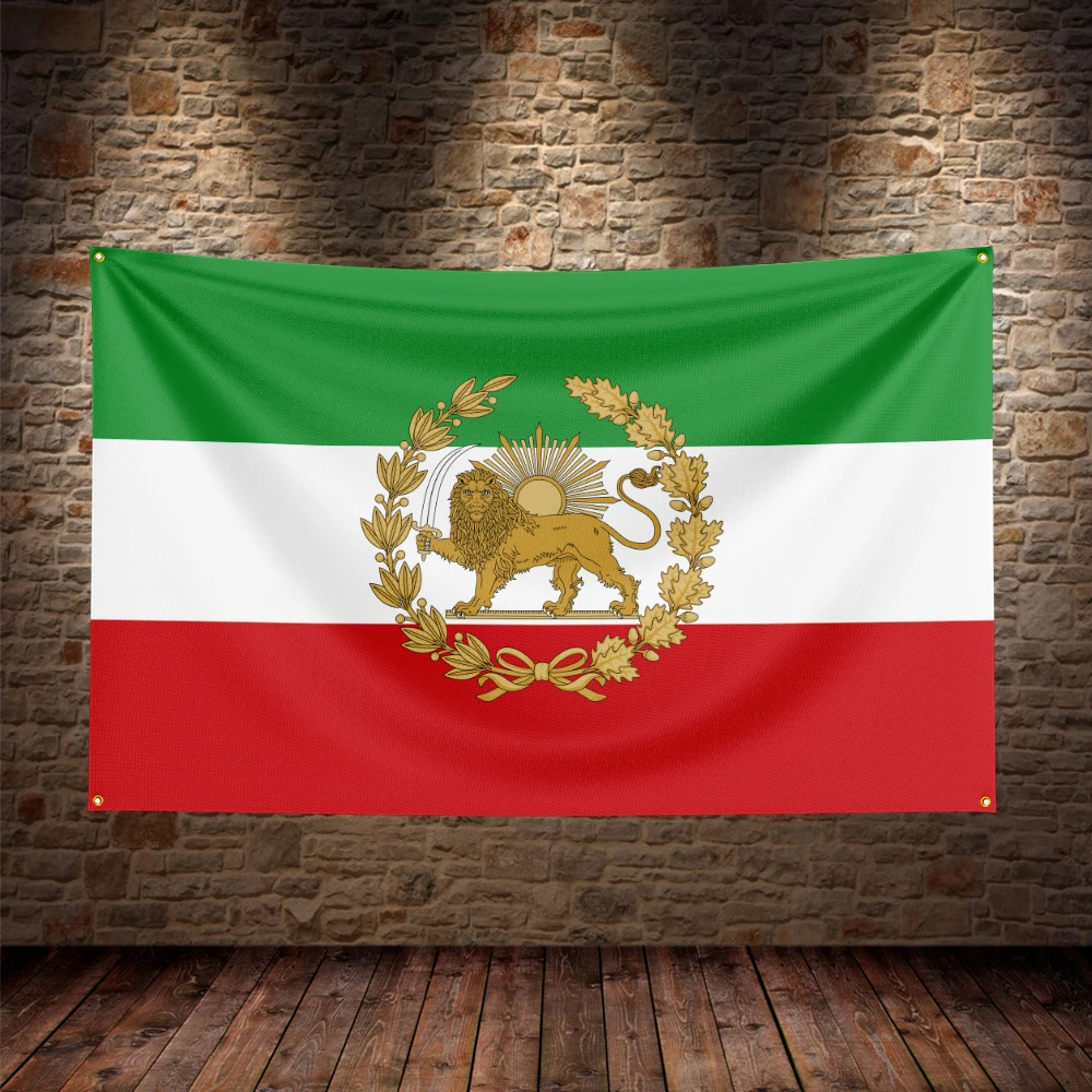 Bandera de Irán León y Sol – Emblema Persia para exterior - imagen 2