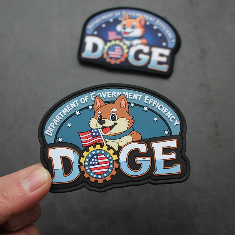 Parche táctico PVC Doge bandera EE. UU. extraíble - imagen 3