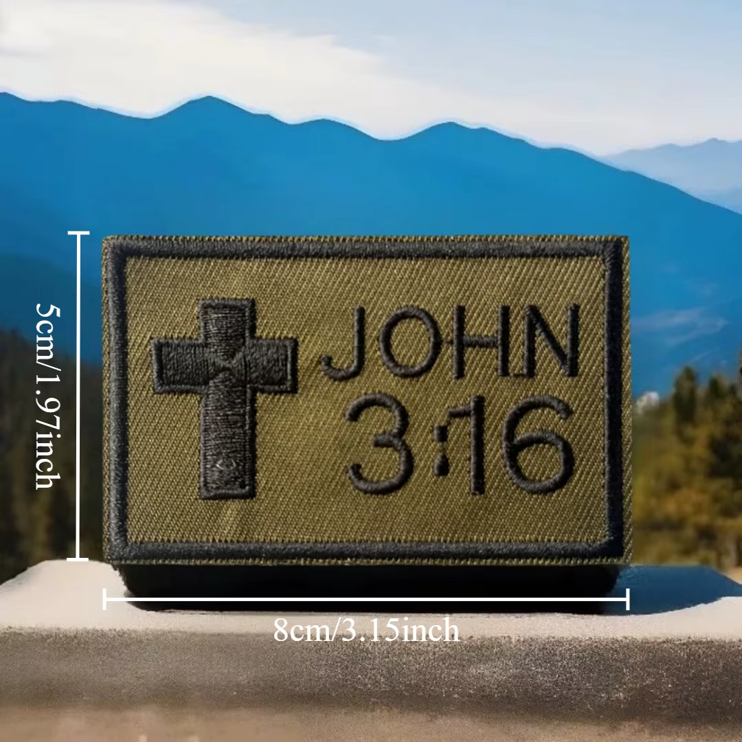Parche adhesivo MOLLE moraleja bíblica – John 3:16 - imagen 4