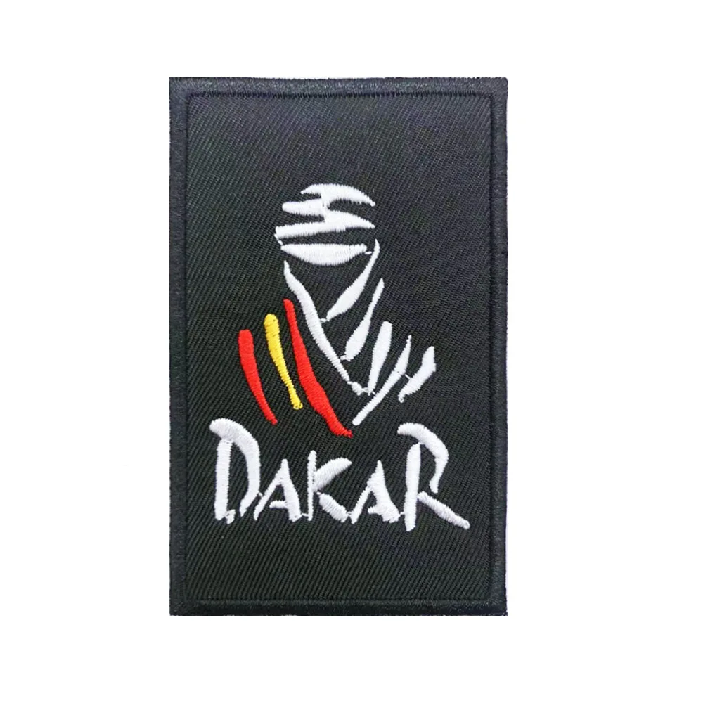Parche Dakar España vinilo – Coche moto bicicleta 5x8cm
