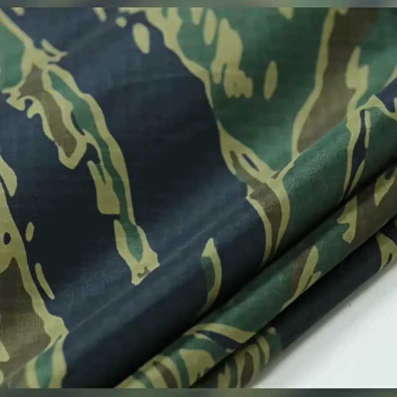Tela camuflaje impermeable PU de tafetán para toldo bricolaje canopy - imagen 4