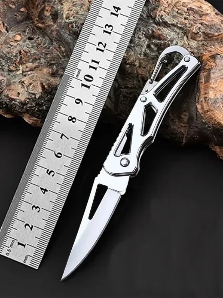 Cuchillo de fruta plegable de acero inoxidable con mango antideslizante