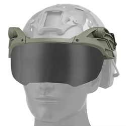 Gafas tácticas abatibles para casco con lentes intercambiables