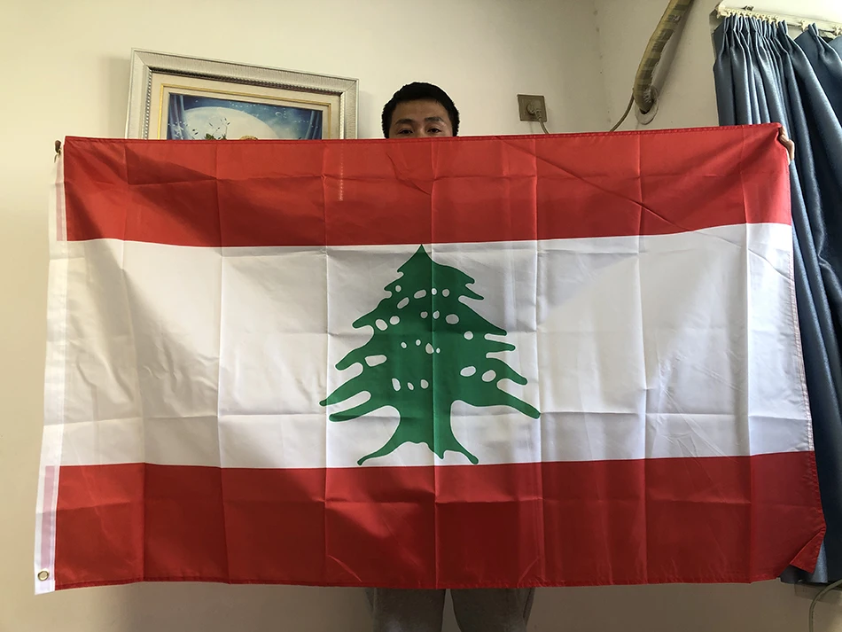 Bandera Líbano 90x150 cm – Poliéster uso interior y exterior - imagen 2