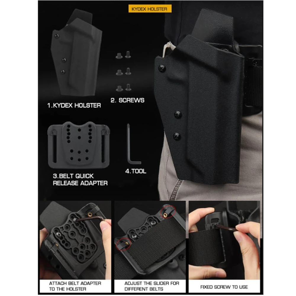 TTI 2011 Combat Master funda kydex ligera IWB cinturón interior - imagen 5