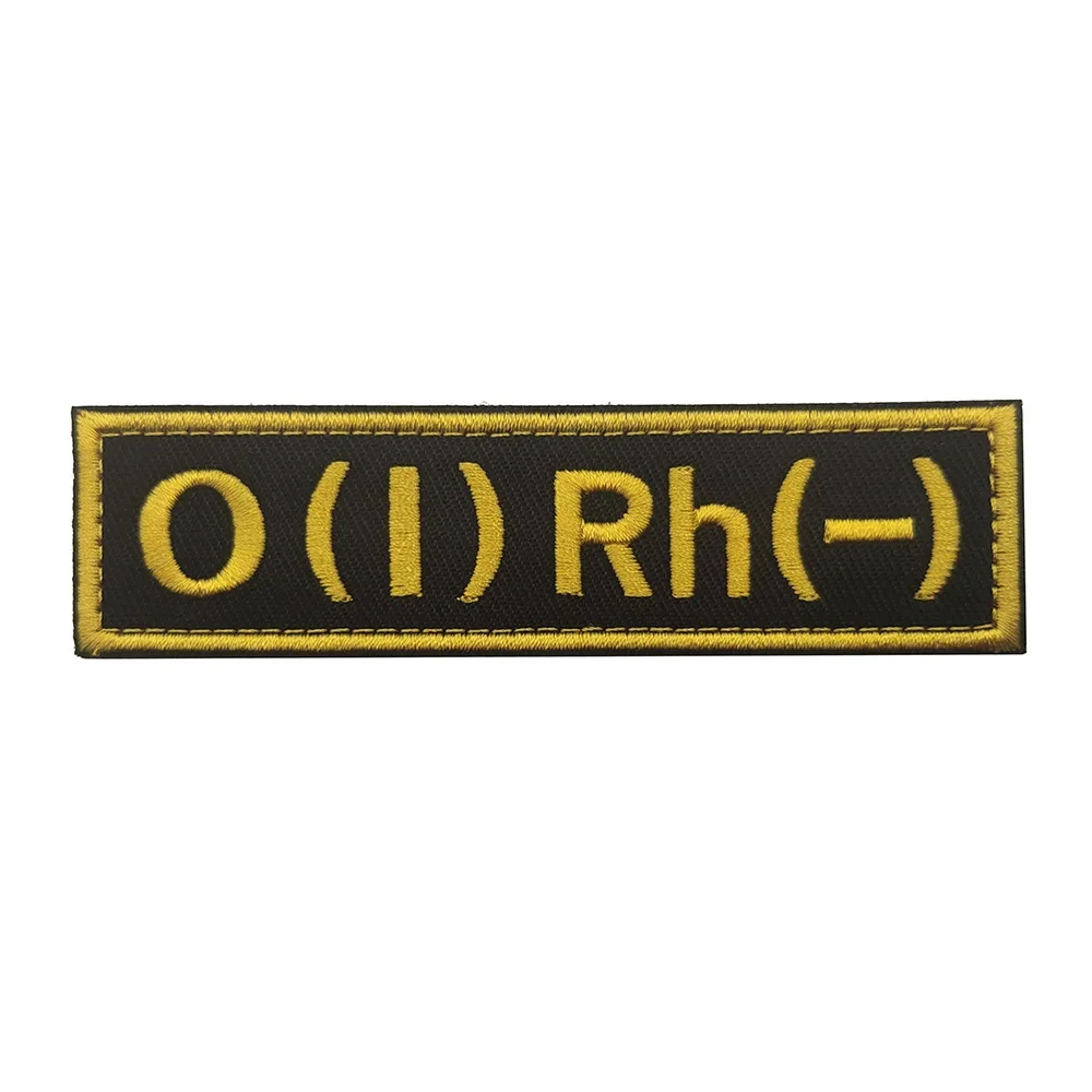 Parche bordado grupo sanguíneo ruso - insignia para ropa y mochila