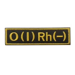 Parche bordado grupo sanguíneo ruso - insignia para ropa y mochila