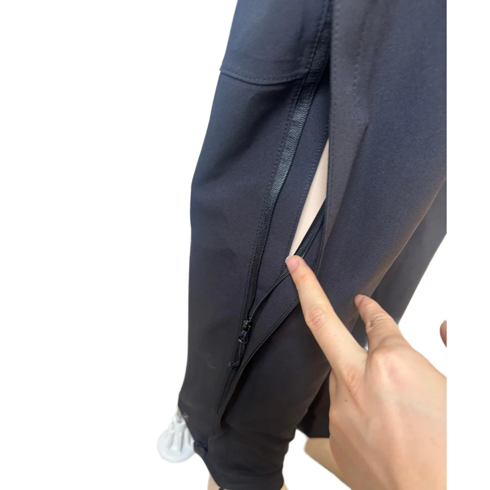 Pantalones impermeables sellado a presión con cremallera lateral - imagen 5