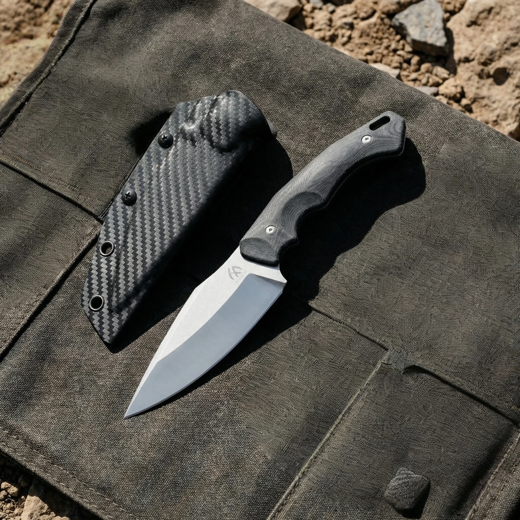 Cuchillo fijo táctico outdoor supervivencia - imagen 2
