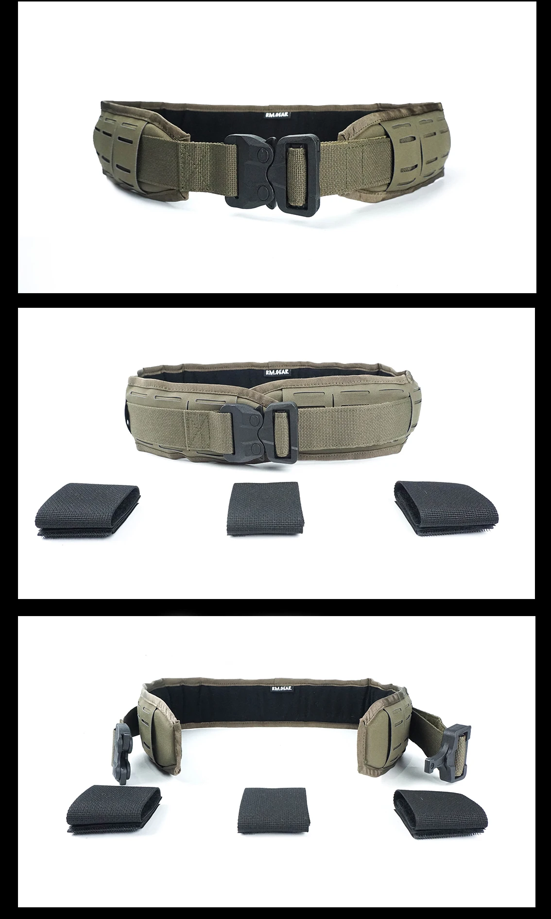 DMGear cinturón táctico camuflaje woodland ligero