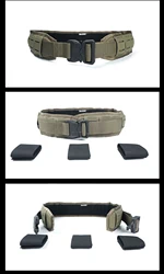 DMGear cinturón táctico camuflaje woodland ligero