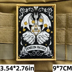 Parche táctico dragón con velcro para mochila o chaleco