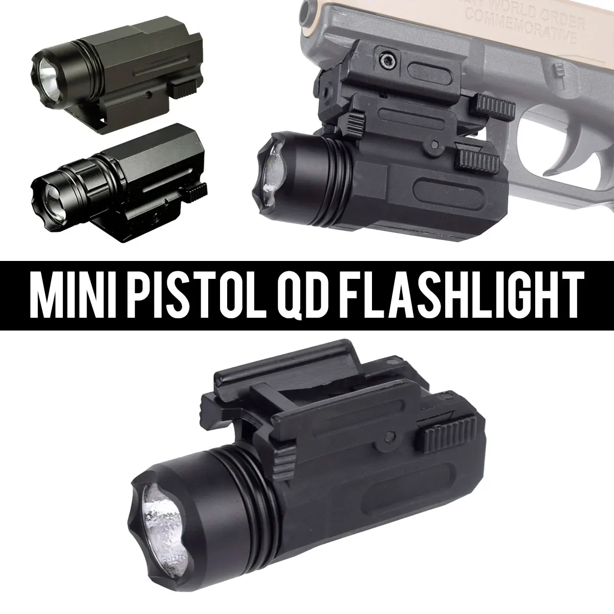 Linterna Táctica Surefire XC1 XC2 LED QD con Riel Picatinny - imagen 2