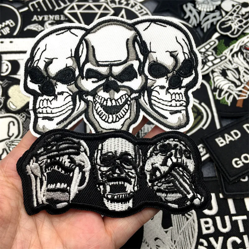 Parche punk bordado termoadhesivo para chaqueta vaquera - imagen 5