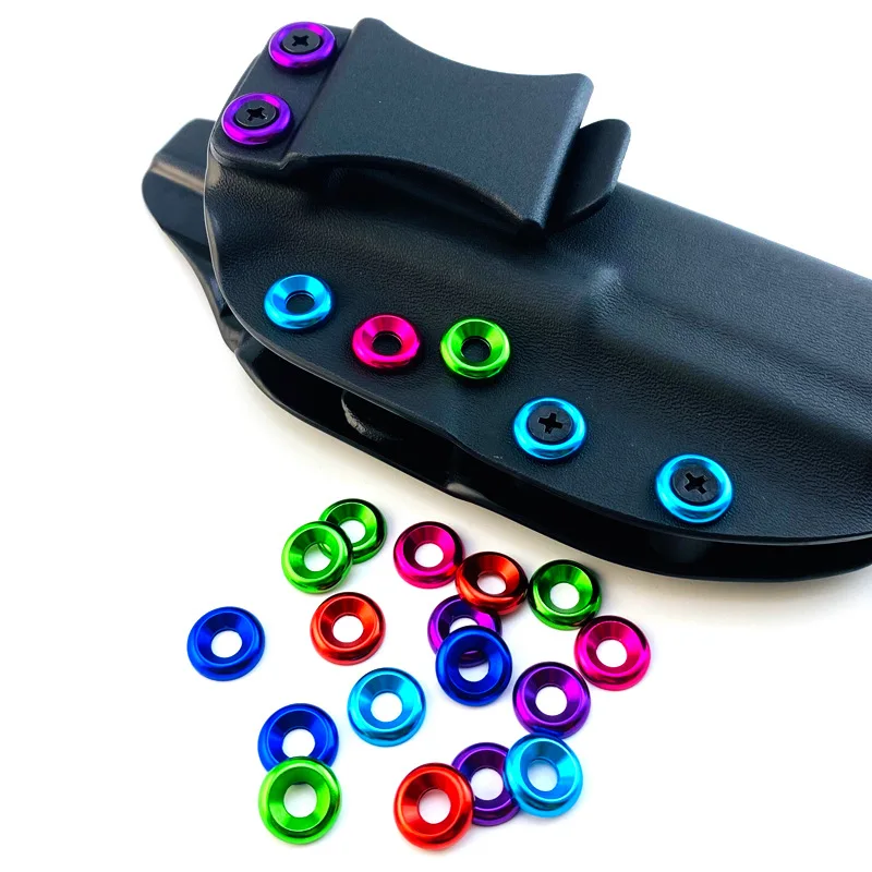 Tornillería táctica de aluminio anodizado con cubrepuñetas y fundas - imagen 3
