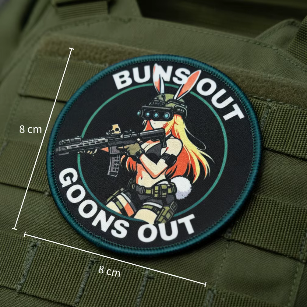 Tactical Bunny Parche táctico con velcro diseño coneja anime - imagen 3