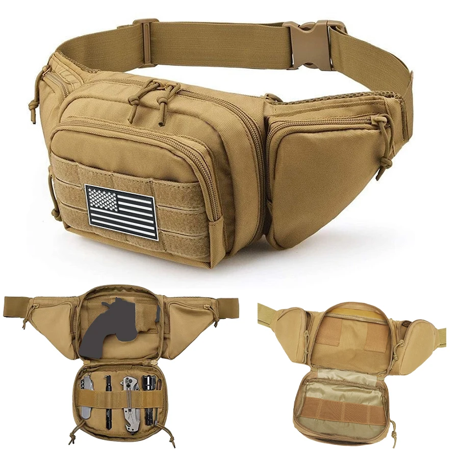 Riñonera táctica outdoor multifunción bandolera con correa hombro - imagen 4