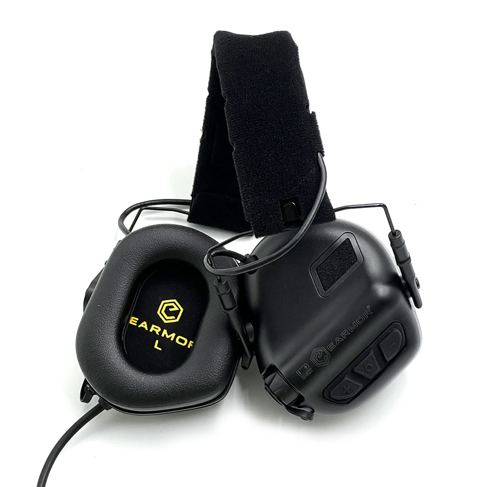 Auriculares tácticos EARMOR con adaptador