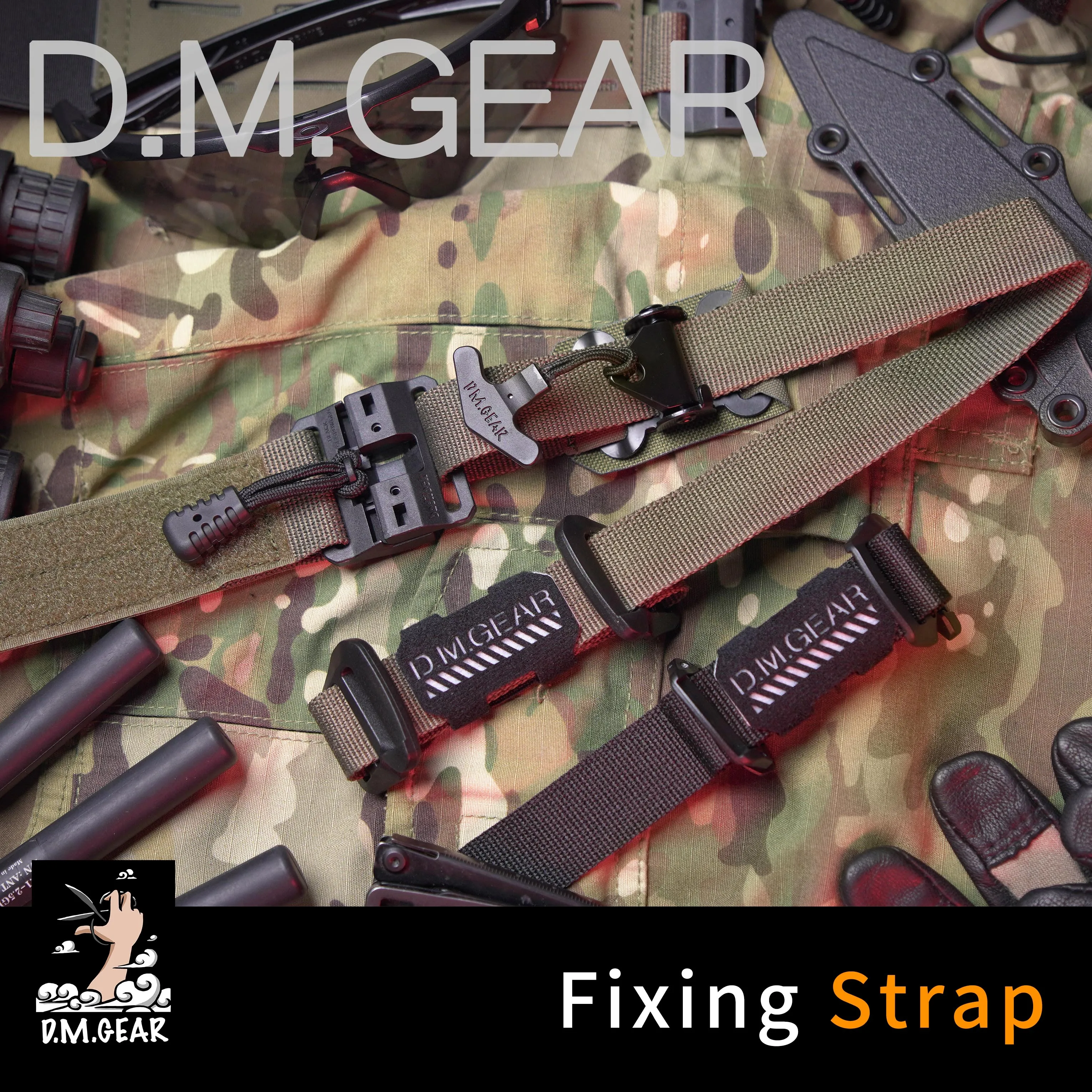 Dmgear Correa de sujeción táctica – Banda fijación Airsoft