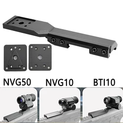 Adaptador montaje Picatinny de aluminio táctico para NVG de caza