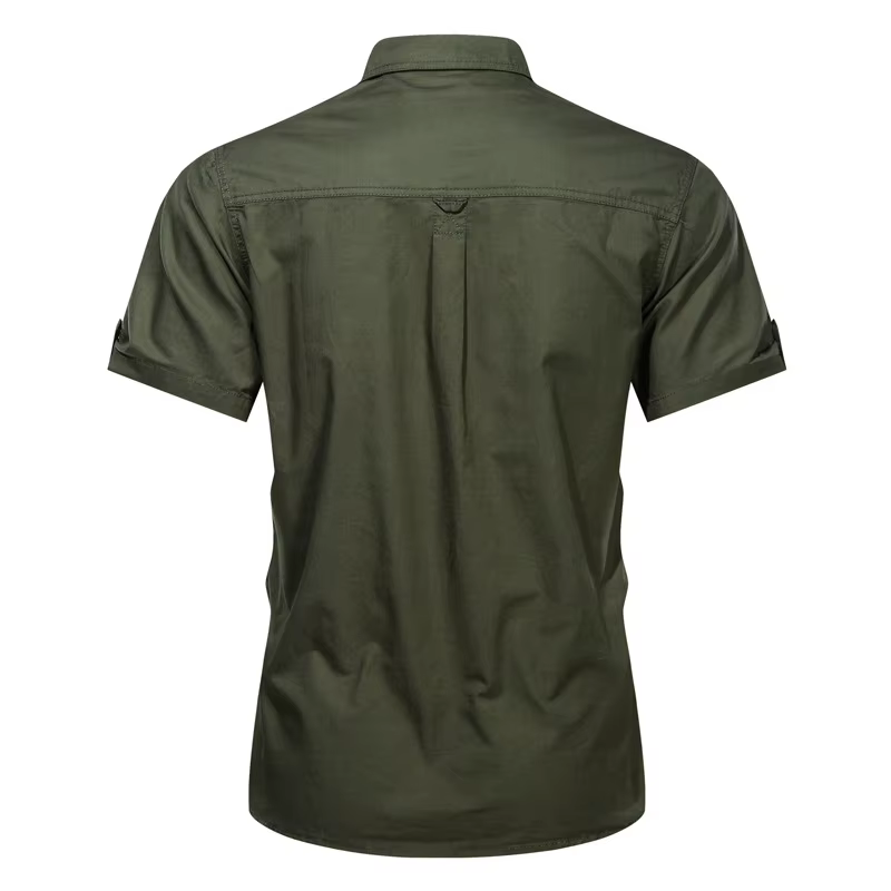 Camisa militar táctica verano – Algodón transpirable manga corta homologada - imagen 3